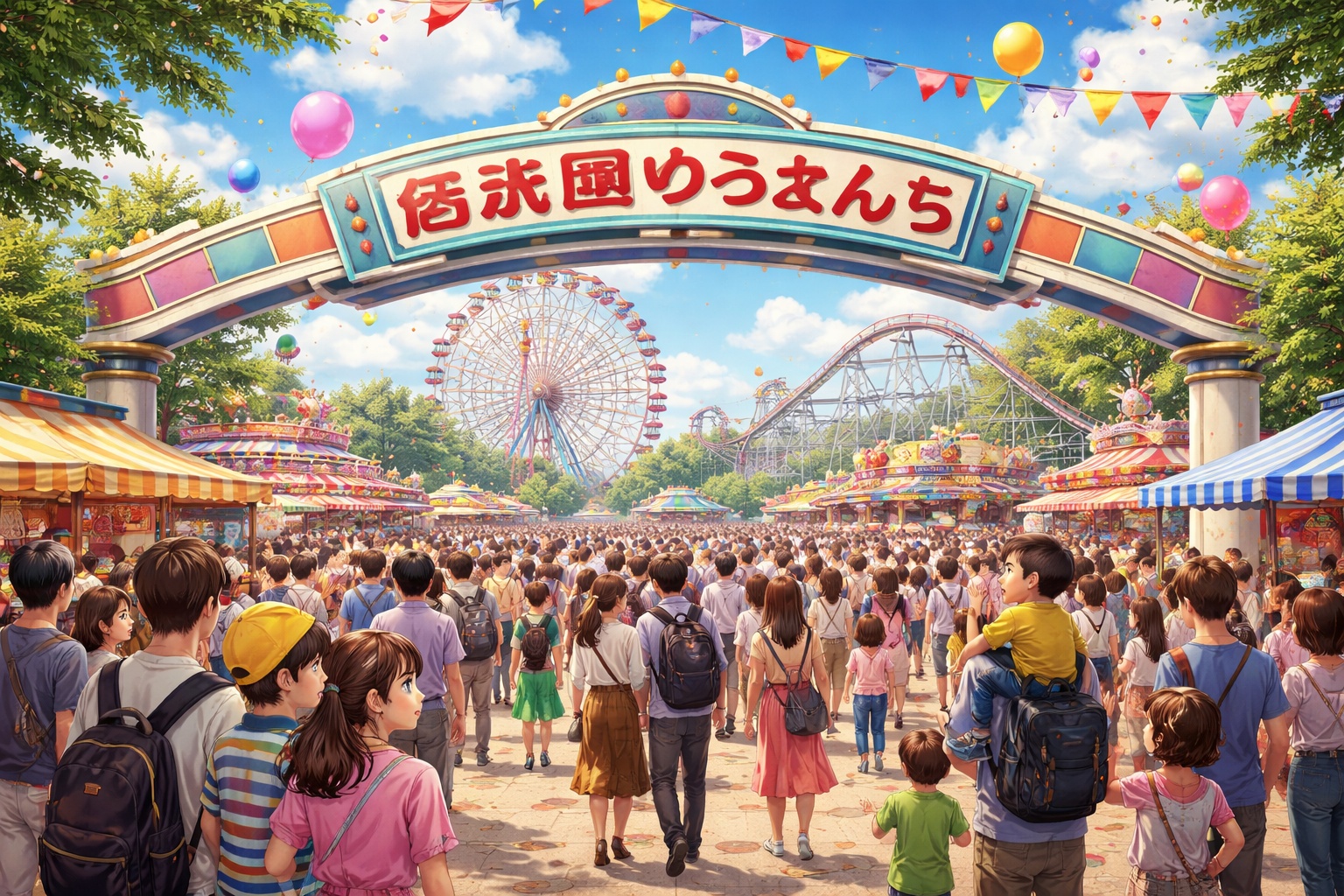 西武園ゆうえんち　混雜　GW　夏休み　お盆　年末年始　連休　土日　平日