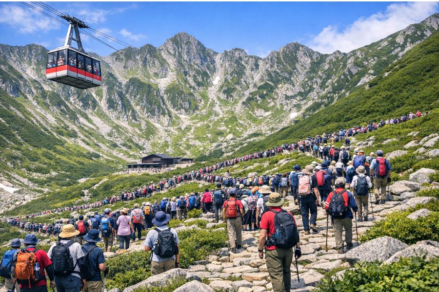 千畳敷カール　混雑状況　GW　夏休み　お盆　連休　シルバーウィーク　ソニチ　平日