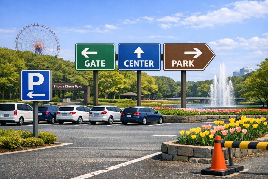 昭和記念公園　駐車場　どこがいい　混雜状況　立川口　砂川口　おすすめ