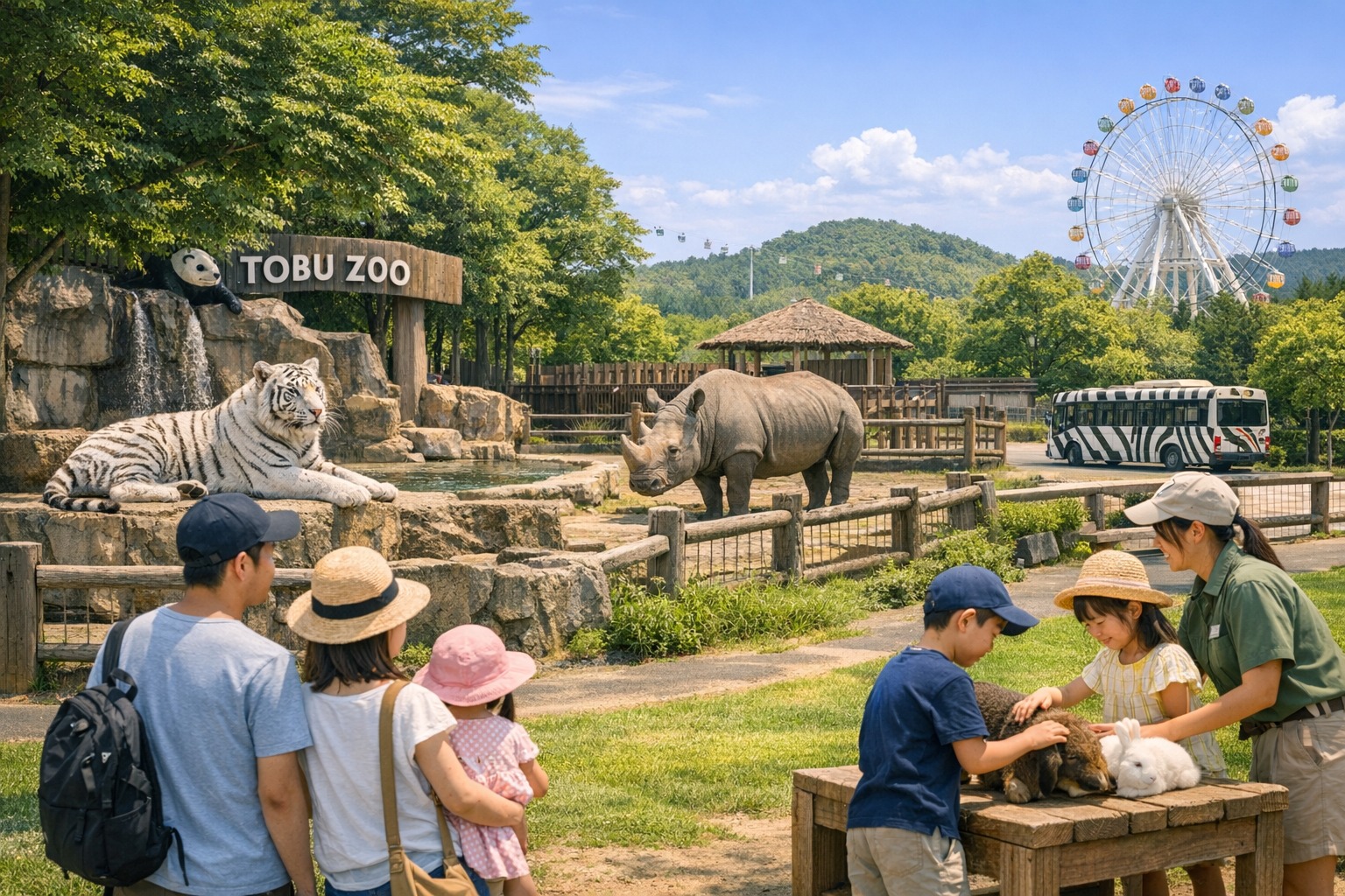東武動物公園　混雑状況　GW　土日　夏休み　お盆　年末年始