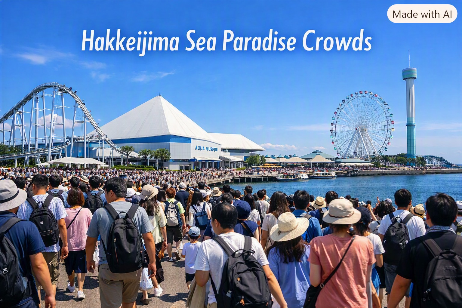 八景島シーパラダイス　混雑状況　待ち時間　平日　土日　お盆夏休み　　年末年始